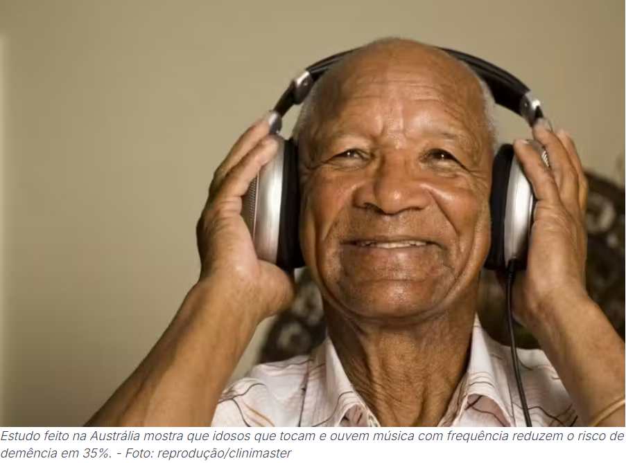 Tocar e ouvir música pode reduzir demência em 35%, em idosos, revela estudo